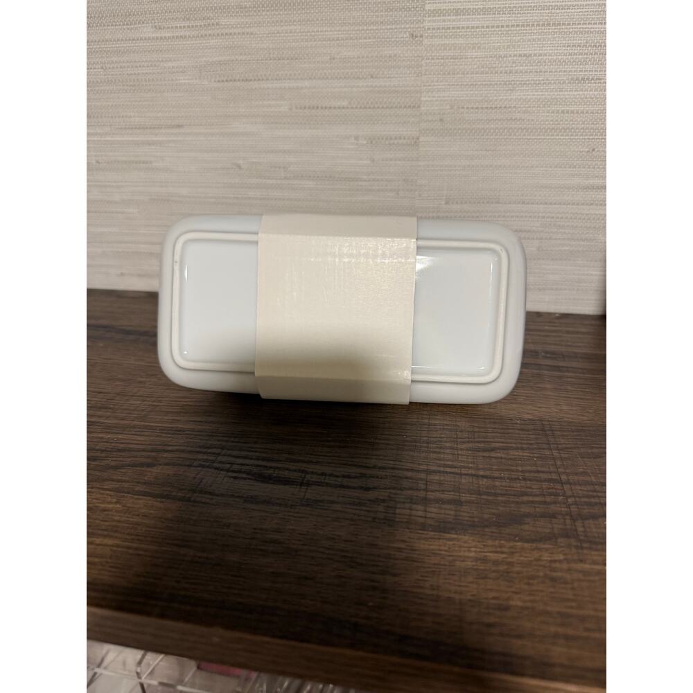 Threshold White Porcelain Covered Butter Dish - NEW - Picture 3 of 5